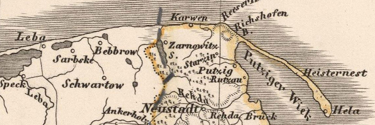 inna mapa z roku 1852